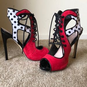 Lace up heels (true to size)